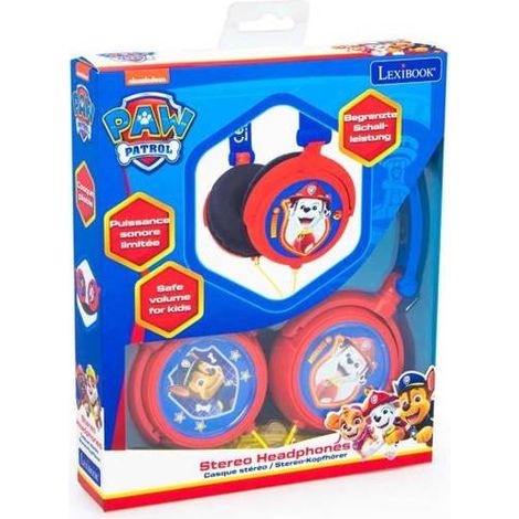 Paw Patrol Foldable Wired Stereo Headphones for Kids with Volume Limiting - LEXIBOOK
