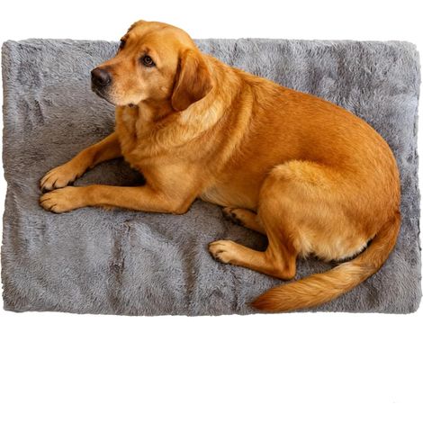 Large Fuzzy Dog Bed Comfortable Large Anti Slip Pet Pad Flat