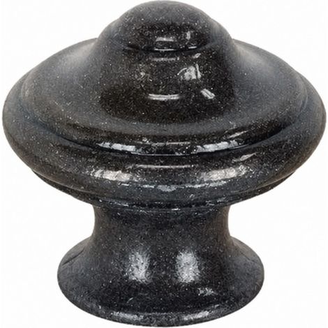 Pomolo Zamak Lyonnais in argento vecchio, D.30mm, H.30mm, 1 pezzo con viti.