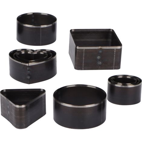 10 moules de découpe pour cuir B020 en acier à haute teneur en carbone, gabarits de poinçonnage de formes multiples (1/5)