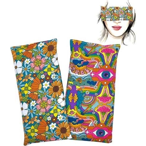 Oreiller Hippie  Graines de lavande et de riz  Yoga, méditation, relaxation, repos des yeux. (1/5)