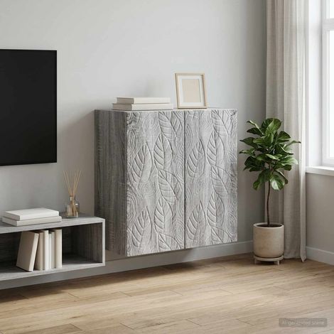 vidaXL Wall-Mounted Cabinet 59 x 31 x 60 cm Engineered Wood (1/5)