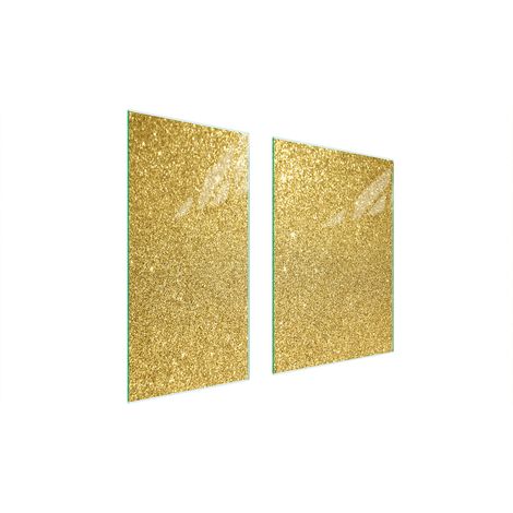 GLASSCHUTZPLATTE 75x52 GOLD (1/5)