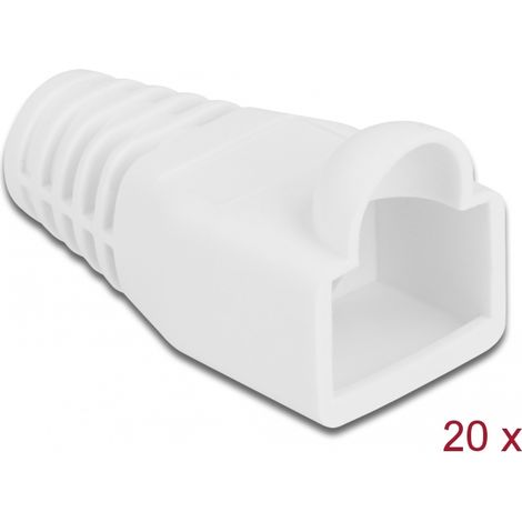 Funda RJ45 Blanca bolsa de 20 piezas