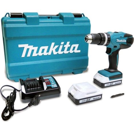 Trade Shop - Trapano Avvitatore Con Percussione Makita Hp457dwe A Batterie 18v A Litio 1,5ah -