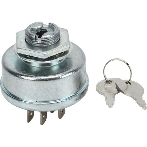 Zündschalter, Zündstartschalter, Zündschlüsselschalter mit 2 Schlüsseln 365402 Metall für.