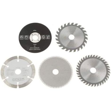 Lames de scie - Lame de scie circulaire for carbure mini de 15 mm de diamètre intérieur 85 mm for outil de coupe 5 pièces (1/4)