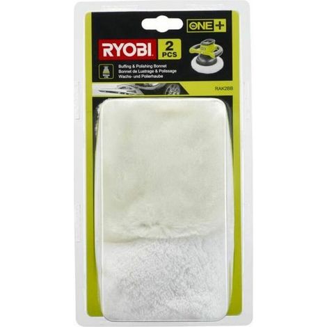 RYOBI Bonnet polissage et lustrage pour polisseuse R18B-0 One+ RAK2BB