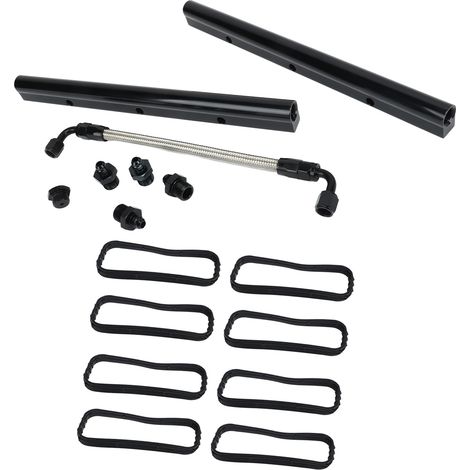 Rampes d'injection EFI, collecteurs d'admission en acier, kit de rampes d'injection en acier pour moteurs LS, LS1, LS2, LS3, LS6 et LSX, visserie pour collecteur d'admission (1/5)