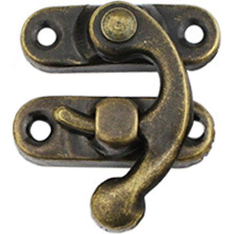 Lot de 20 loquets à bras pivotant droit couleur bronze antique (1/4)