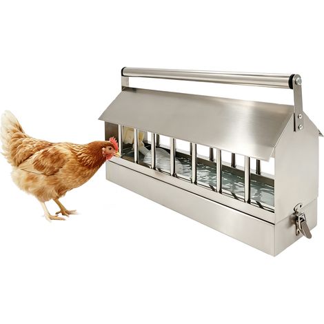 Abreuvoir automatique pour poulets en acier inoxydable, Système d'abreuvement pour volailles avec vanne flotteuse, Abreuvoir pour canards, dindes, cailles, pigeons (1/5)