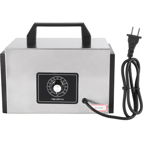 Interrupteur Minuterie Inox 20g Ozoniseur Générateur Ozone Purificateur Air Prise US 110V (1/5)