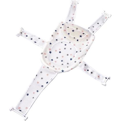 Coussin de bain pour nouveau-né, tapis de bain, berceau de douche, siège de lit, support de bain pour bébé, sac en filet (1/4)