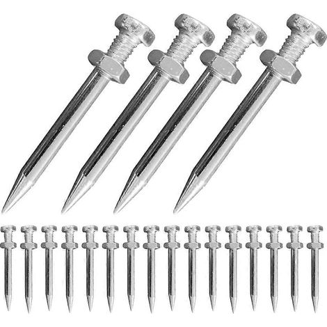 20 piquets pour chaussures d'aération de pelouse, pointes métalliques (1/5)