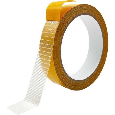 Nastro biadesivo tessile completo (20 mm20 m di lunghezza), nastro adesivo biadesivo multifunzionale