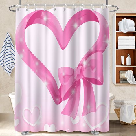 Rideau de bain en polyester 180x180 avec motif housse de baignoire pour une déco d’hiver réconfortante (1/5)