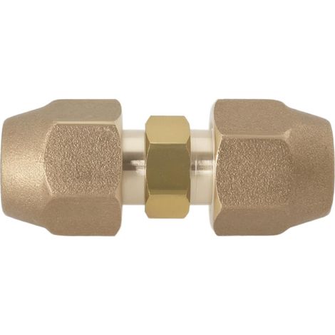 1Pc 1/4" Brass Refrigerant Pipe Connection Nut for Copper Air Conditioning Tube 6mm and 6.35mm Outside Diameter (1/5)