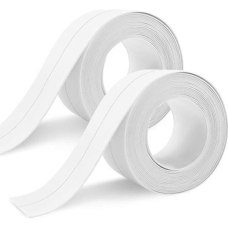 Mastic silicone - Non spécifié - Lot de 2 - Imperméable - Résistant à l'humidité - Facile à nettoyer (1/4)