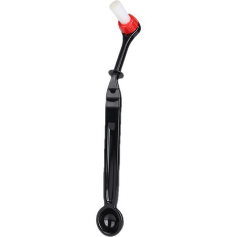Spazzola Pulizia Macchina Caffè – Lunga 23,5 cm con Testa in Nylon Piegata – Design Ergonomico e Antigraffio – Ideale per Gruppi Infusori di Automazioni Domestiche e Uffici Professionali (1/5)