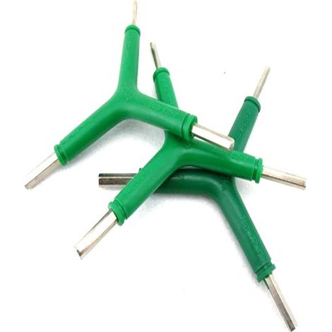 Juego de 3 llaves de acero ligero de alta dureza para reparación de bicicletas y lavadoras. (1/5)