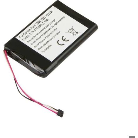 Batterie pour Garmin Nüvi 1200 1205 1205W 3,7V 930mAh Li-ion (1/3)