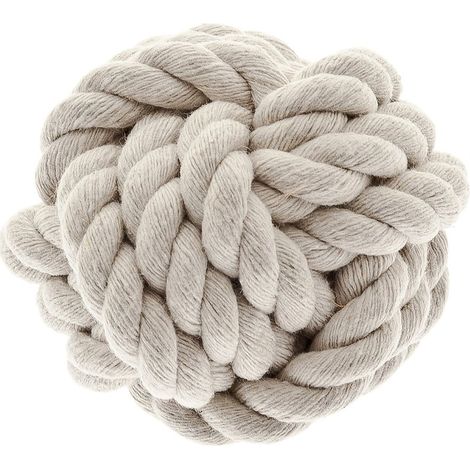 Diamètre de la boule 7,5 cm: Boule tressée en coton spécialement conçue pour la dentition des chiens