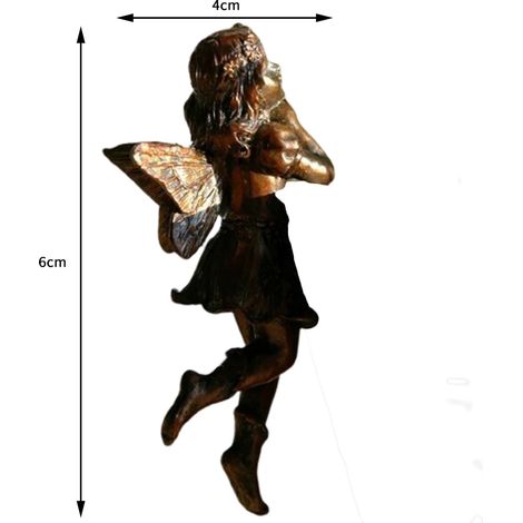 Taza de ángel niña colgante de resina, decoración de hadas, cesta de flores, decoración de borde, diseño de jardín, maceta, adorno de abrazo