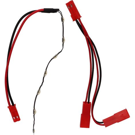 Calandre avant RC avec éclairage 7 LED, pièce de remplacement pour YK4082 1/8 et YK4102 1/10, kit de modification lumineux, grille centrale avant, ampoules LED haute visibilité, compatible voiture tél (1/5)