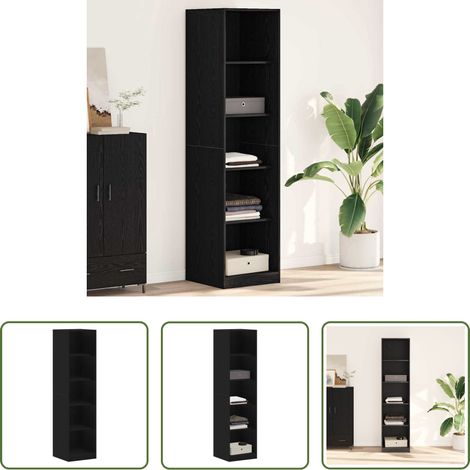 Rangement chambre - Armoire Chêne noir 50 x 50 x 200 cm Bois d'ingénierie (1/5)