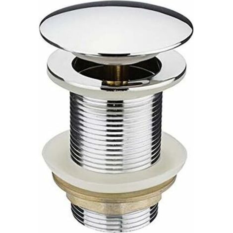 62-mm-Pop-Up-Waschbeckenablauf – G1 1/4-Gewinde – Einfache Installation mit mitgelieferten Dichtungen – Druckentwässerungssystem – Crezuo