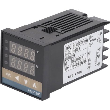 Kit de régulateur de température numérique PID (3 pièces) : régulateur de température 0-400 °C, module relais thermocouple, 100-240 V, 40 A (1/5)