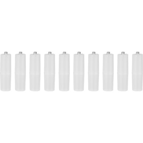10 pièces AAA à AA taille cellule convertisseur de batterie adaptateur piles support boîtier commutateur Transparent (1/5)