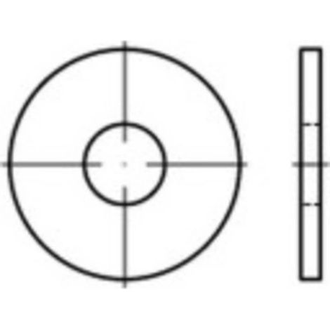 [GEBRAUCHT] B-Ware Toolcraft Unterlegscheiben 100 St. Innen Durchmesser: 6.4 Mm Din 9021 Edelstahl