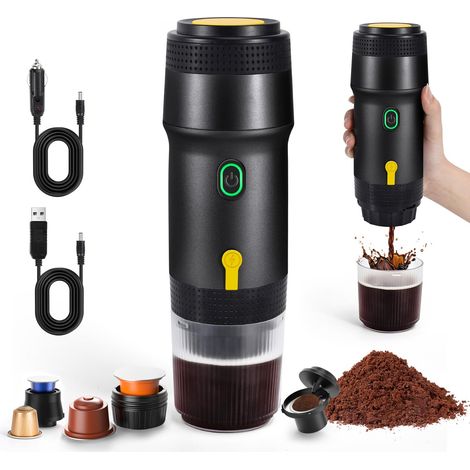 Mini moulin à café manuel portable cafetière électrique bars pour expresso à piston Aeropress 3 en 1 20 (1/5)