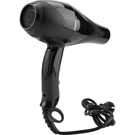 Secador de pelo termostático profesional de 3000 W, incluye concentrador y difusor, ABS negro. (1/5)