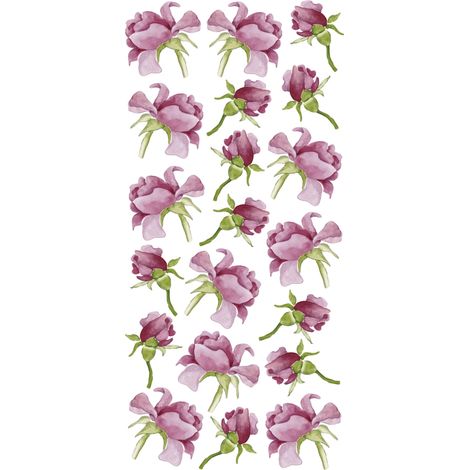 Sticker roses Crearreda adesivo murale frasi famose 15x31 cm