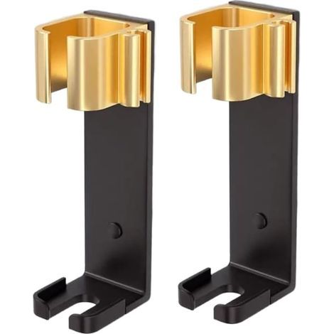 Lot de 2 supports muraux pour fers à friser de diamètre inférieur à 4,5 cm, support de suspension pour fers plats et fers à friser. (1/5)