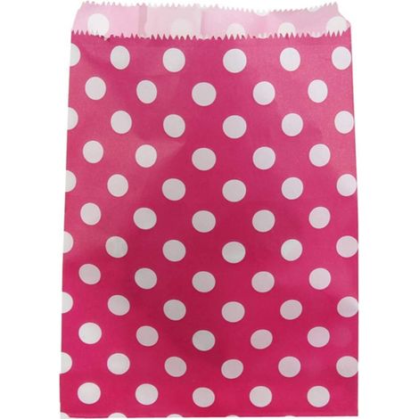Trade Shop - 60 ROSA POIS-PAPIER-UMSCHLAGTASCHEN, 16X13 CM, SÜSSIGKEITEN - (1/2)