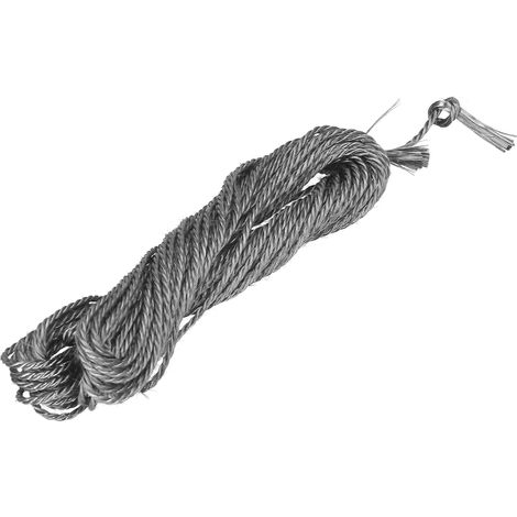 10m conductive high-temperature resistant carbon fiber graphite rope, 6mm in diameter (1/5)