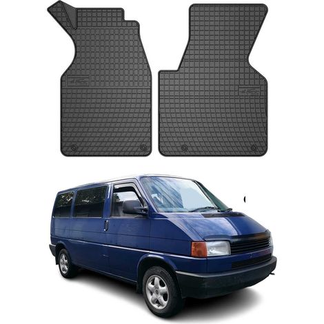 OMAC Tapis de Sol Compatible avec VW Transporter T4 1990-2003 Noir en Caoutchouc (1/5)