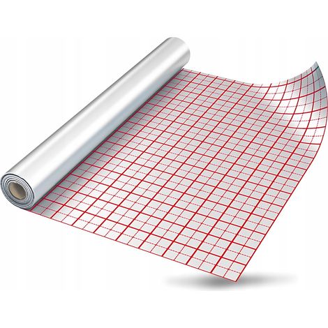 Rotolo di pellicola per riscaldamento a pavimento 50 m 105 μm di spessore resistente