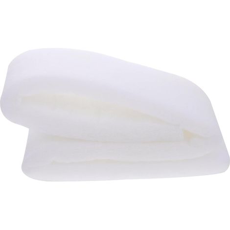 Coton filtrant pour aquarium, coton filtrant bio-éponge, type rouleau, convient à la plupart des filtres 1 mètrex12 cmx2 cm, blanc (1/5)