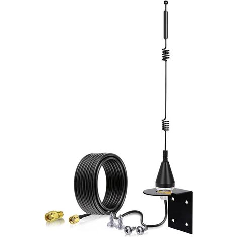 Outdoor WiFi Antenna Aerial Dual Band 2.4/5.8GHz Wall Mount MIMO RP-SMA & SMA Male Antenna Replacement for Wireless Router Video Surveillance Monitor USB WiFi Adapter Smart Home Energy Monitor (1/5)