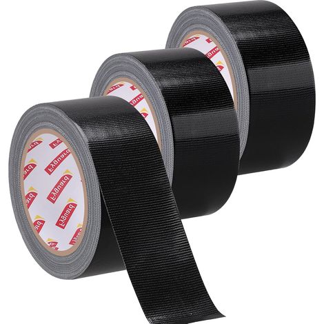 Pack of 3 Black Gaffer Tapes 48 mm x 28 m, 210 m, Total 84 m (1/5)