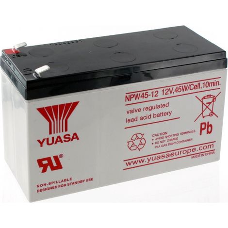 Batería plomo Yuasa 12V 45W NPW45-12 especial ups