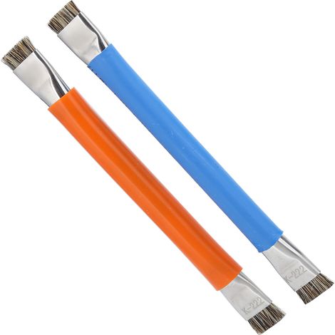 Lot de 2 brosses antistatiques à double tête, outils de nettoyage robustes et sûrs pour carte mère de téléphone (1/5)