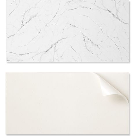 Panel de vinilo autoadhesivo con estampado para sal贸n, 120x60 cm, dise帽o de m谩rmol con vetas.