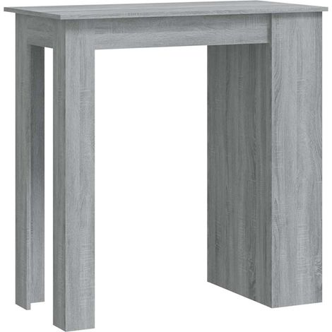 Maison Exclusive - Mesa alta con estante gris Sonoma 102x50x103,5 (1/5)