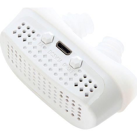 Appareil de ventilation anti-ronflement CPAP portable à 3 niveaux et vitesse variable, avec pince-nez et système de purification nasale. (1/5)