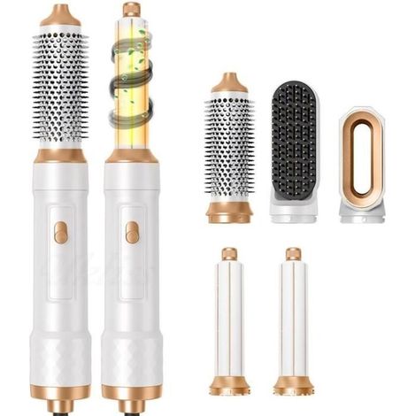 Brosse Soufflante 5 en 1 Air Styler - Seche Cheveux Hair Styler avec 5 Accessoires - Airflow Fer a Boucler - Brosse Lissante (1/5)